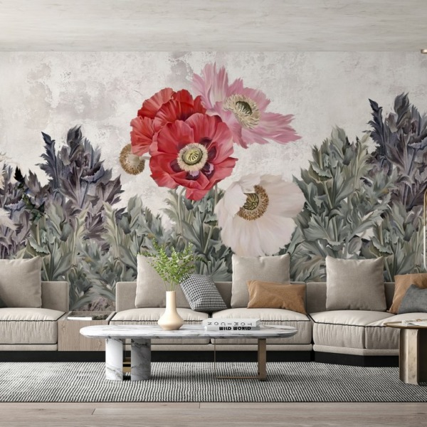 Fototapeta Czerwony Bukiet Maków