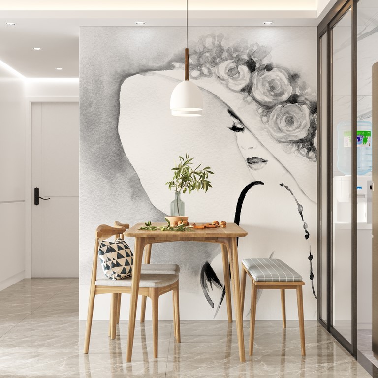 Fototapeta Dziewczyna w Dużym Kapeluszu