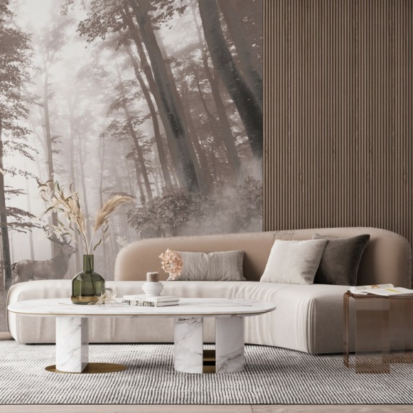 Fototapeta Gęsta Leśna Mgła