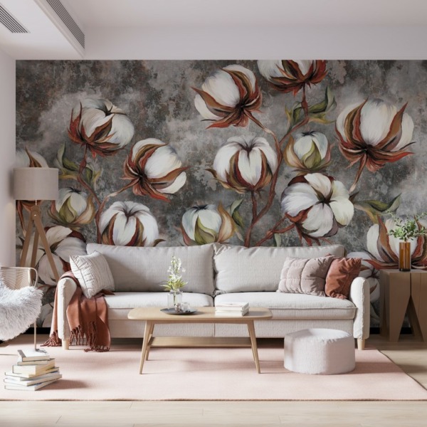 Fototapeta Kwiaty Bawełny