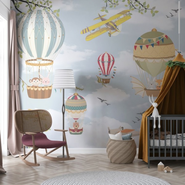 Fototapeta Latające Zwierzątka Wśród Chmur