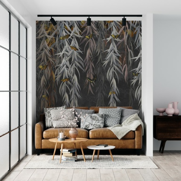 Fototapeta Motyle w Gałązkach Wierzby