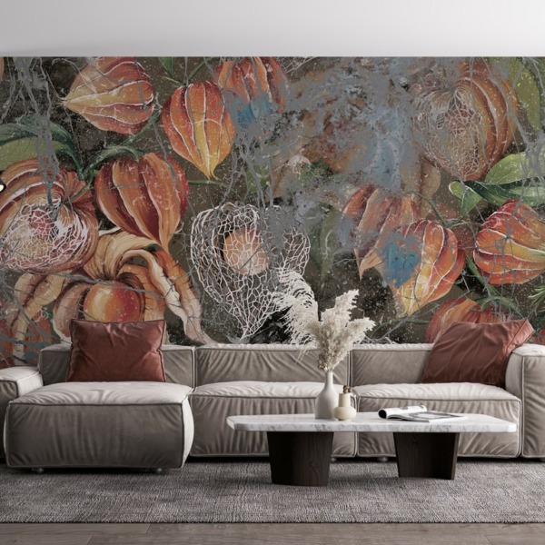 Fototapeta Pomarańcz Suchych Kwiatów