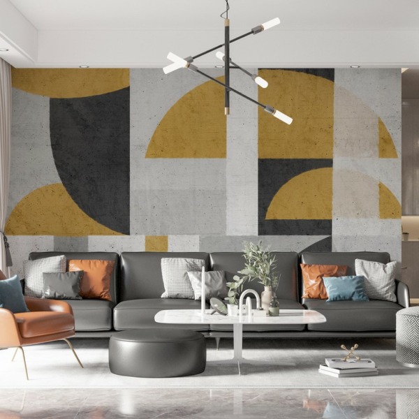 Fototapeta Prostokąty i Półkola