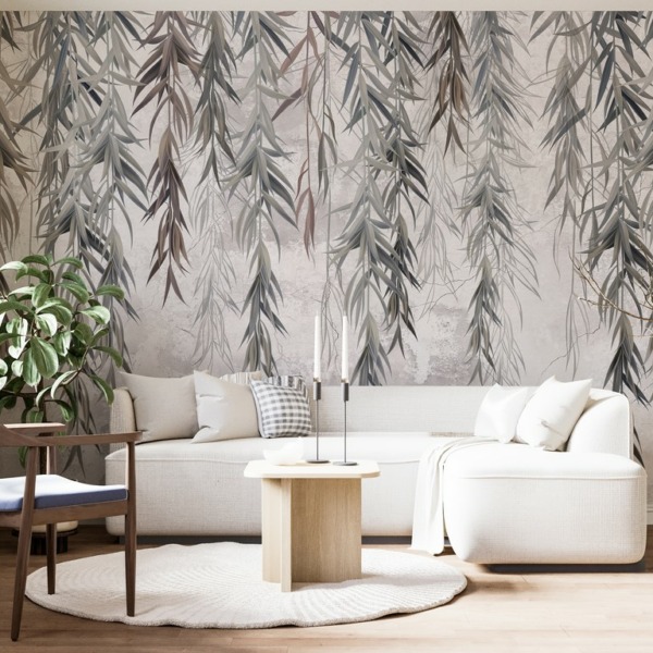 Fototapeta Szare Gałązki Wierzby