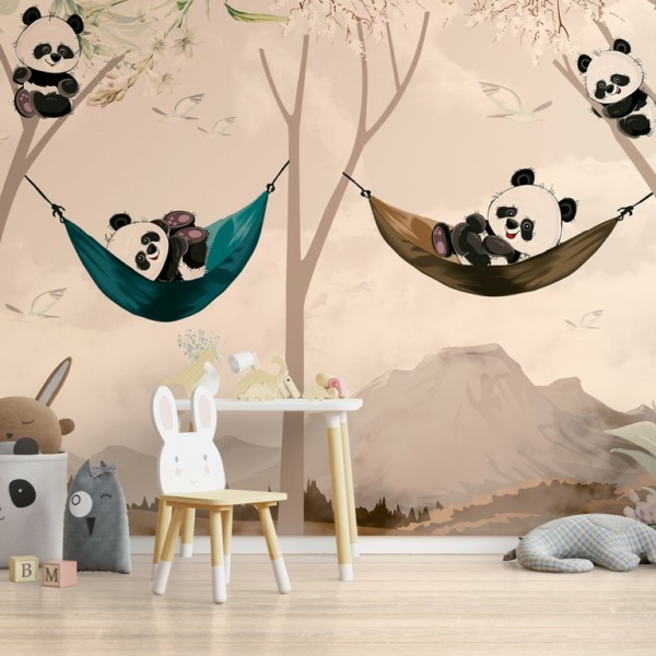 Fototapeta Wesołe Misie Panda