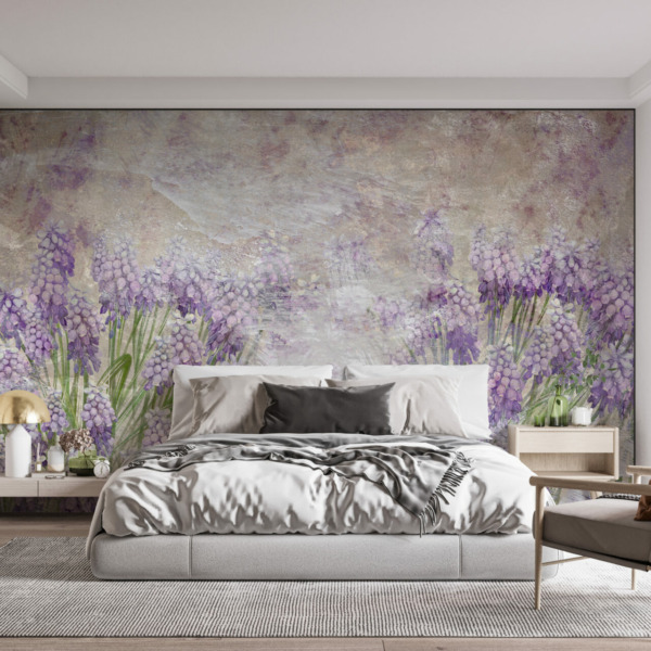 Fototapeta Łąka Fioletowych Kwiatów