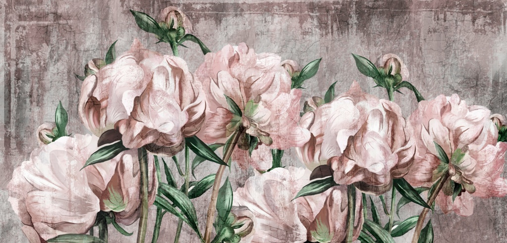 Wall mural Pink Peonies_468560462