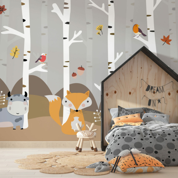 Fototapeta Zwierzątka Wśród Brzóz