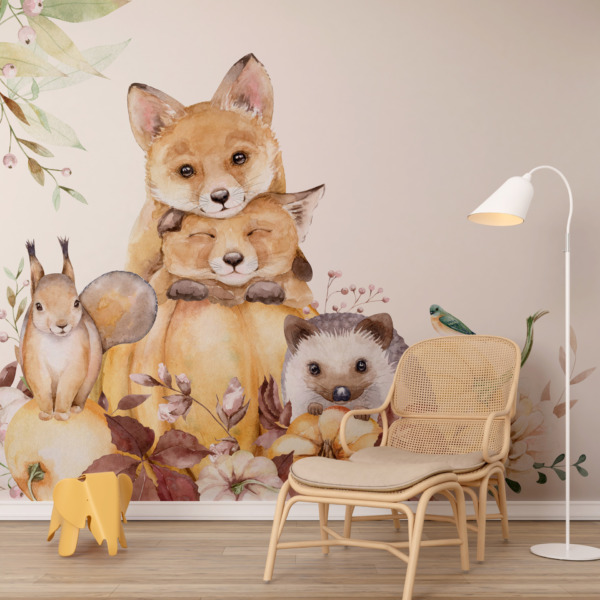 Fototapeta Jesienne Zwierzątka Leśne