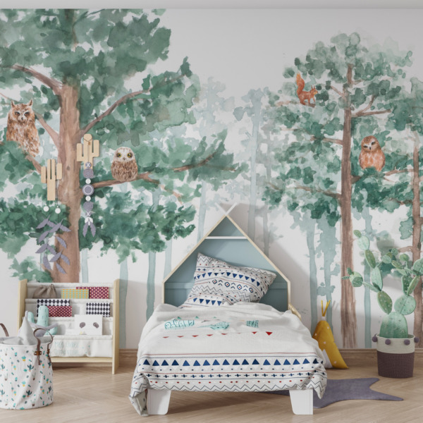 Fototapeta Sowy w Koronach Drzew