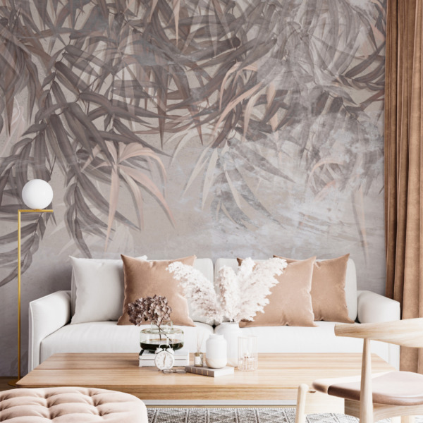 Fototapeta Jednobarwne Liście Tropikalne