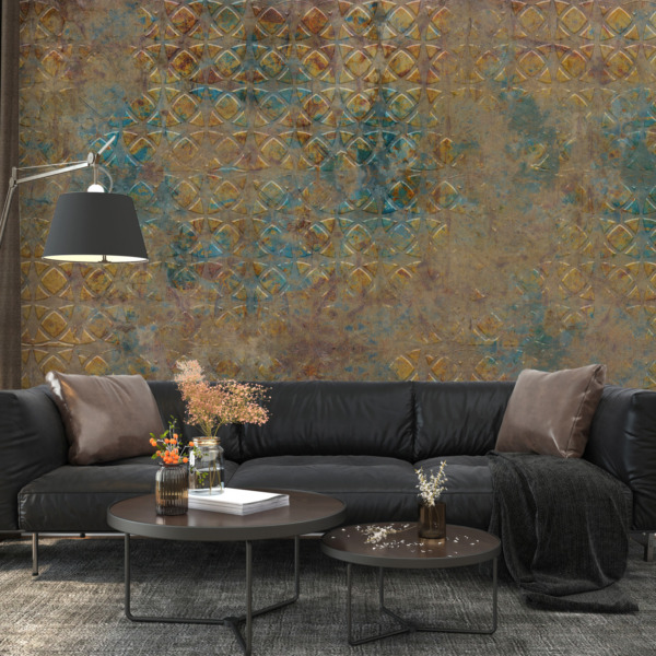 Fototapeta Żółta i Niebieska Mozaika