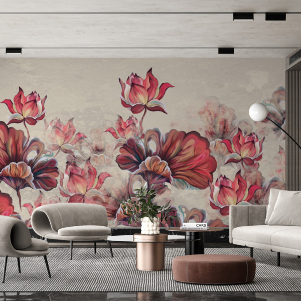 Fototapeta Czerwień Kwiatów