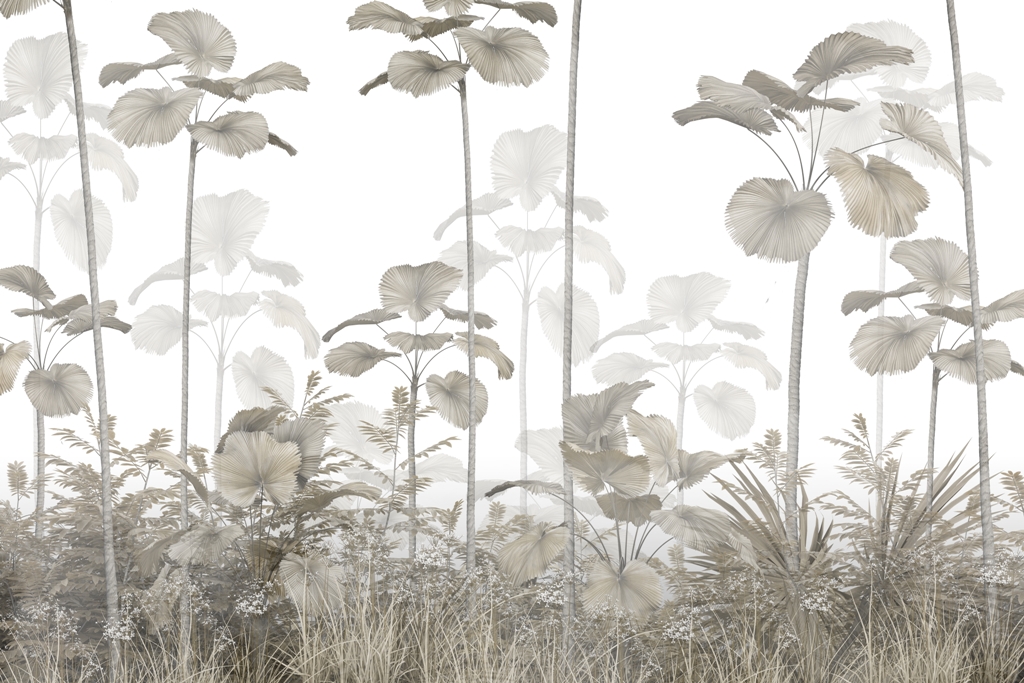 Fototapeta Wysokie Palmy Wśród Traw_2219642403'