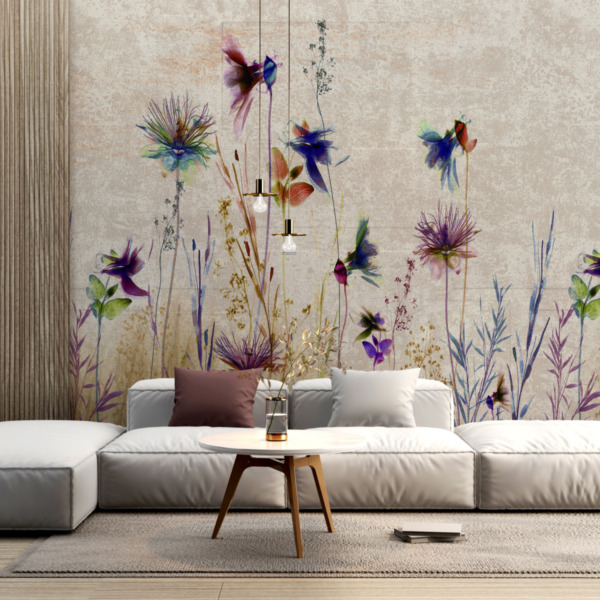 Fototapeta Fioletowa Łąka