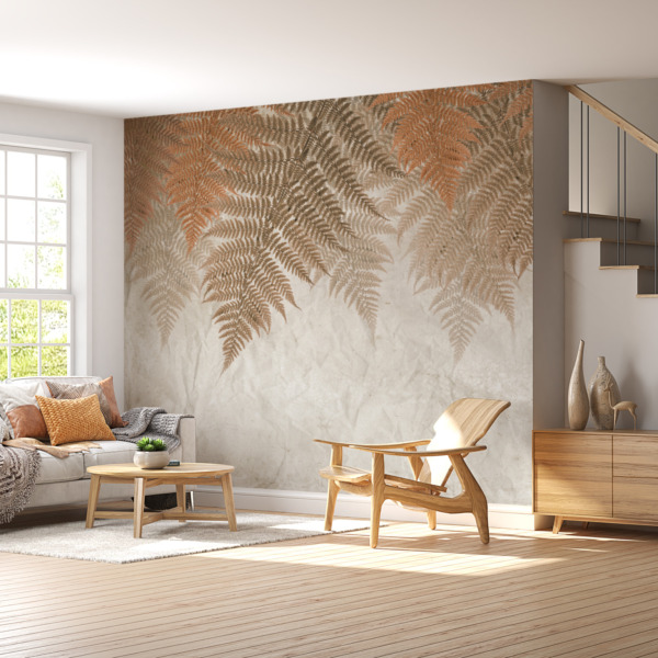 Fototapeta Rude Liście