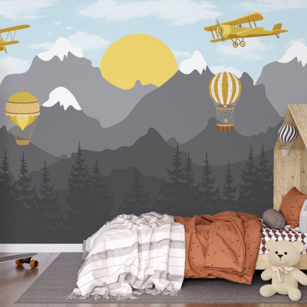 Fototapeta Złote Słońce w Górach