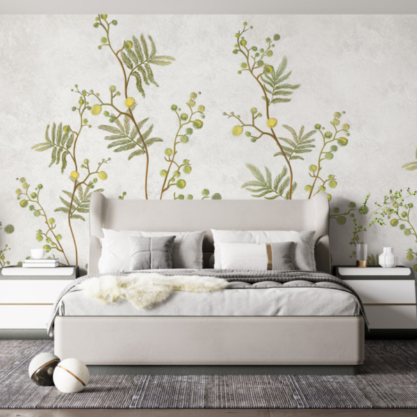 Fototapeta Żółte Kuleczki Kwiatów