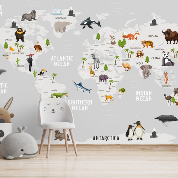 Fototapeta Zwierzęta na Kontynentach