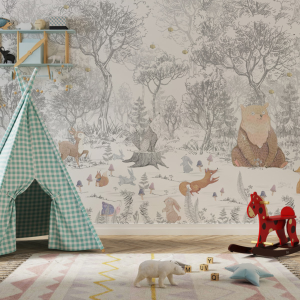 Fototapeta Kolorowe Zwierzęta Leśne