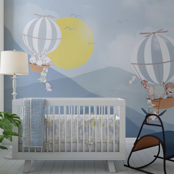 Fototapeta Zwierzątka w Locie Nad Górami