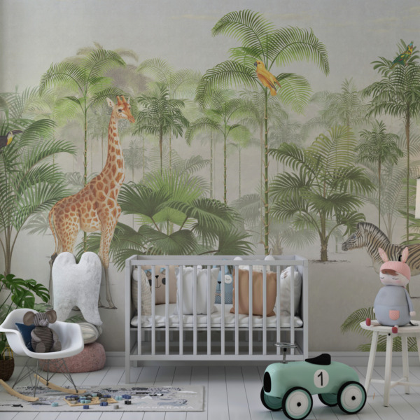 Fototapeta Żyrafa w Zieleni