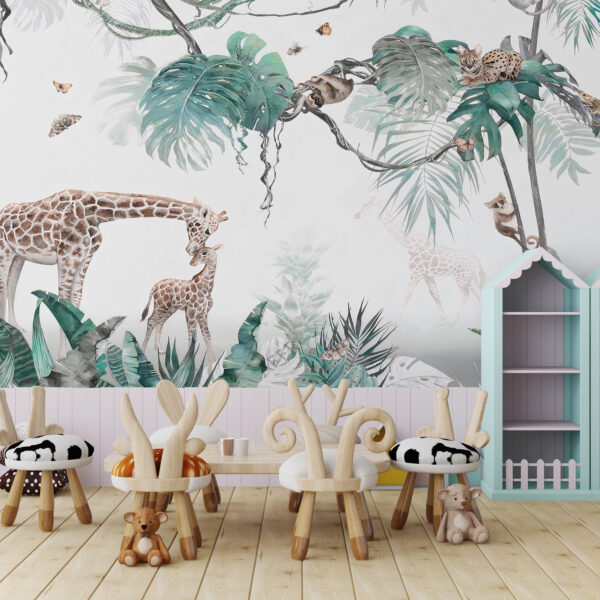 Fototapeta Ilustracja Dzikich Zwierząt