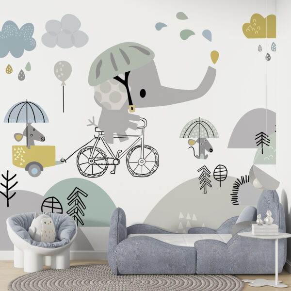 Fototapeta Niebieski Słonik