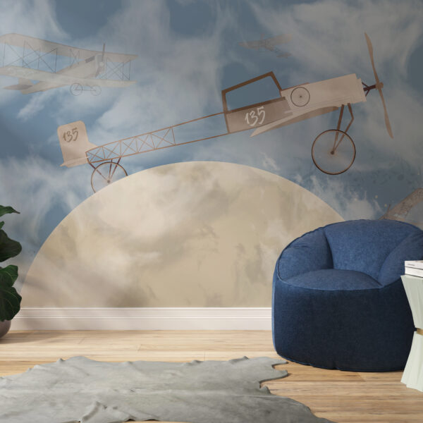 Fototapeta Samolot Na Księżycu