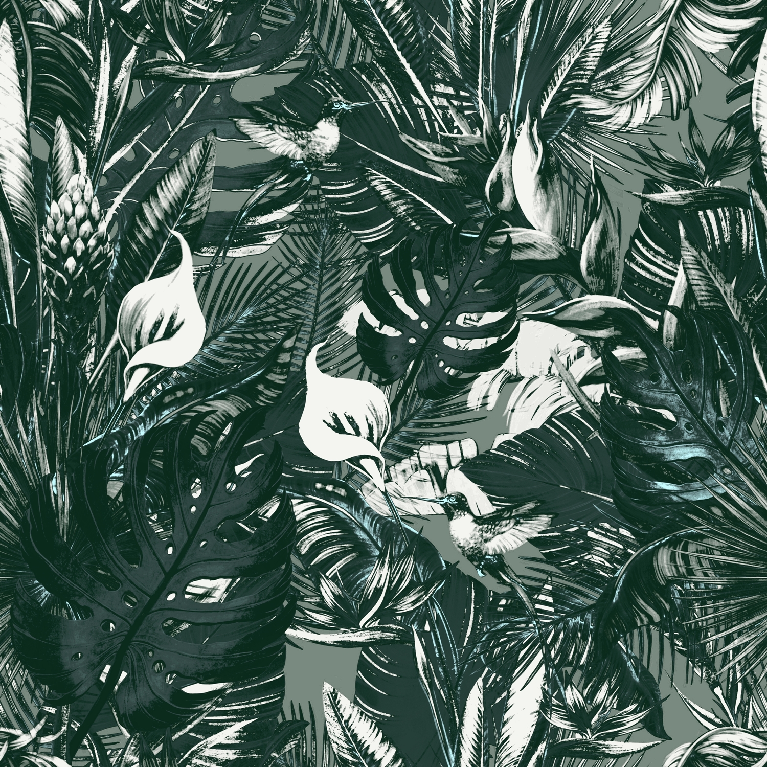 Fototapeta Ciemna Zieleń_2219478009'