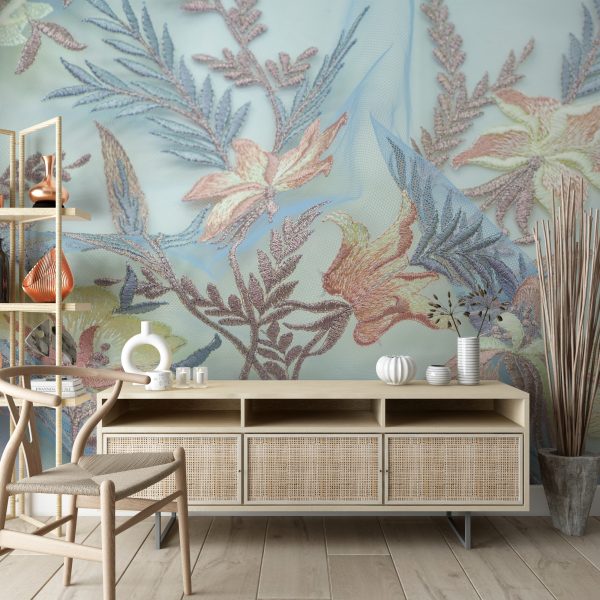 Fototapeta Haftowane Kwiaty