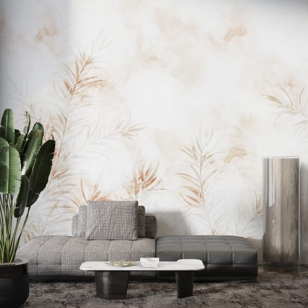 Fototapeta Liście w Bieli