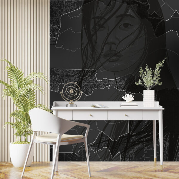 Fototapeta Dziewczyna w Czerni