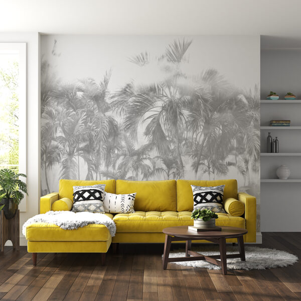 Fototapeta Palmy w Bieli