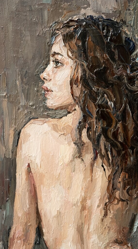 Fototapeta w stylu klasycznym idealnym do salonu Obraz Dziewczyny - drugie zdjęcie produktu