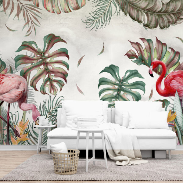 Fototapeta Para Flamingów