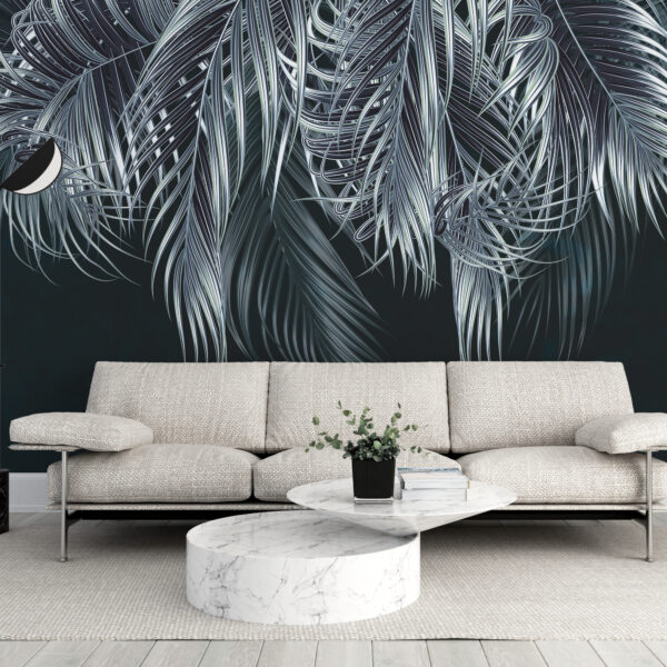 Fototapeta Srebrna Palma