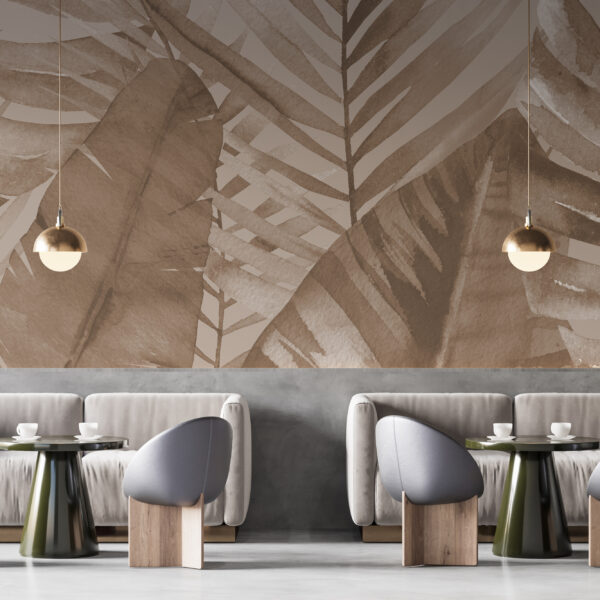 Fototapeta Brązowe Liście Palmowe