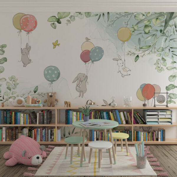 Fototapeta Króliczki i Balony