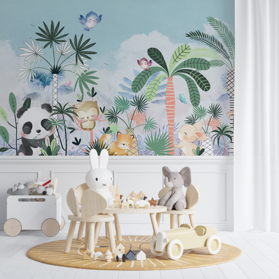 Décor mural pour enfants Happy Animals - image principale du produit