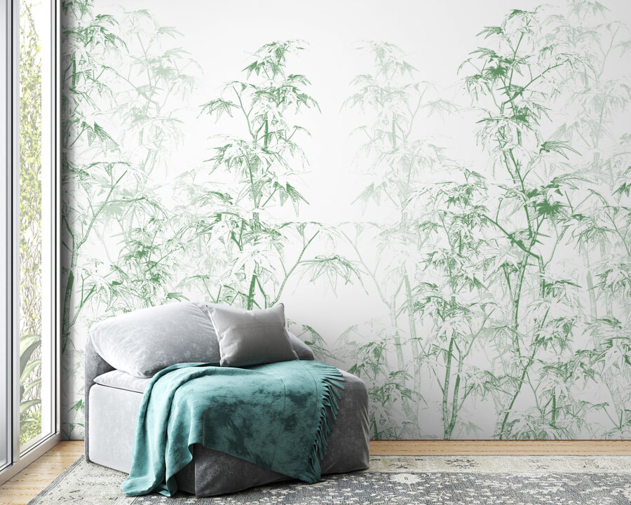 Murale sur le climat de la forêt et de la végétation verte - image principale du produit