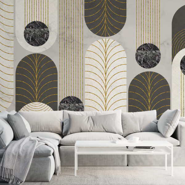 Fototapeta Półkola Ze Złotem