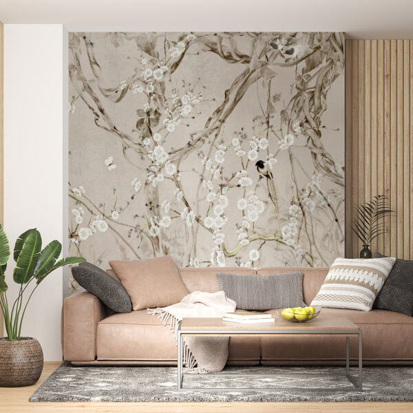 Fototapeta Ptaszki Wśród Kwiecia