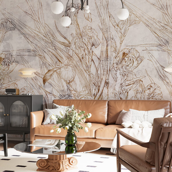 Fototapeta Zarys Kwiatów