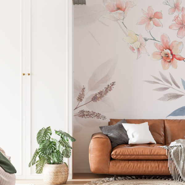 Fototapeta Kwiat Na Białym Tle