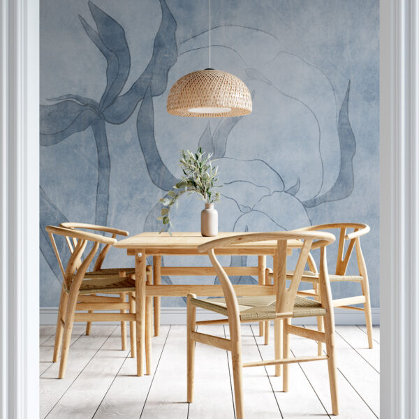 Fototapeta Błękitny Kwiat Bawełny