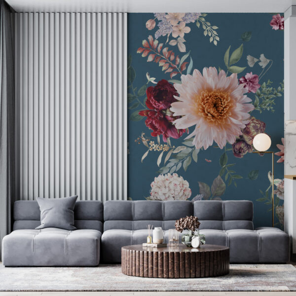 Fototapeta Chryzantemy i Piwonie