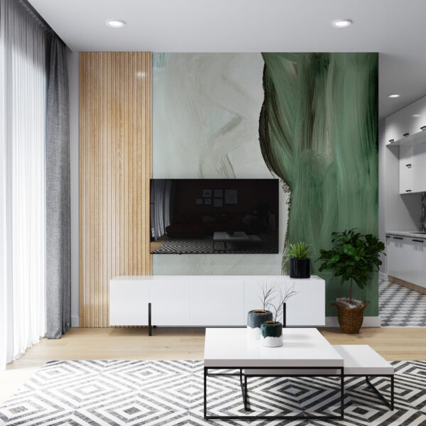 Fototapeta Dwie Zielone Linie