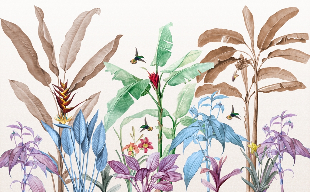 Fototapeta Kolorowe Liście Tropikalne_2284988183'